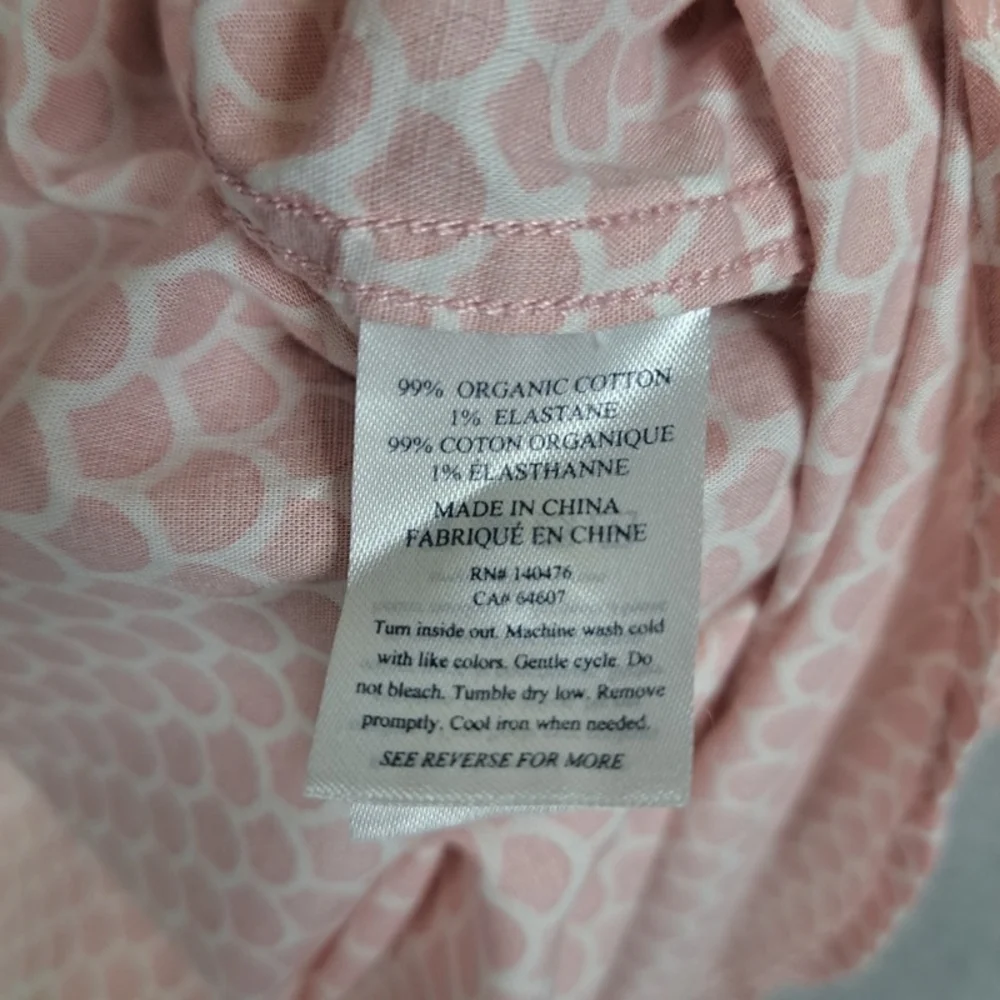 Faherty Playa Men's XL All Over Fish Scale Print Organic Cotton Pale Pink/White - Picture 9 of 10